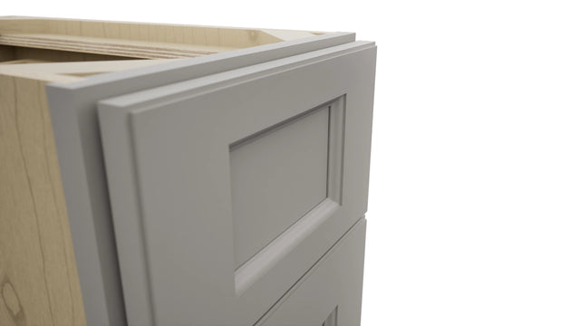 Fabuwood Fusion Nickel VB12-34 Vanity Base Standard Cabinet, Detail View