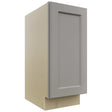 Fabuwood Fusion Nickel VB15FD Vanity Base Full Height Cabinet, Front View