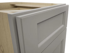 Fabuwood Fusion Nickel VB18-34 Vanity Base Standard Cabinet, Detail View
