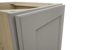 Fabuwood Fusion Nickel VB18FD Vanity Base Full Height Cabinet, Detail View
