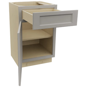 Fabuwood Fusion Nickel VB21-34 Vanity Base Standard Cabinet, Open View