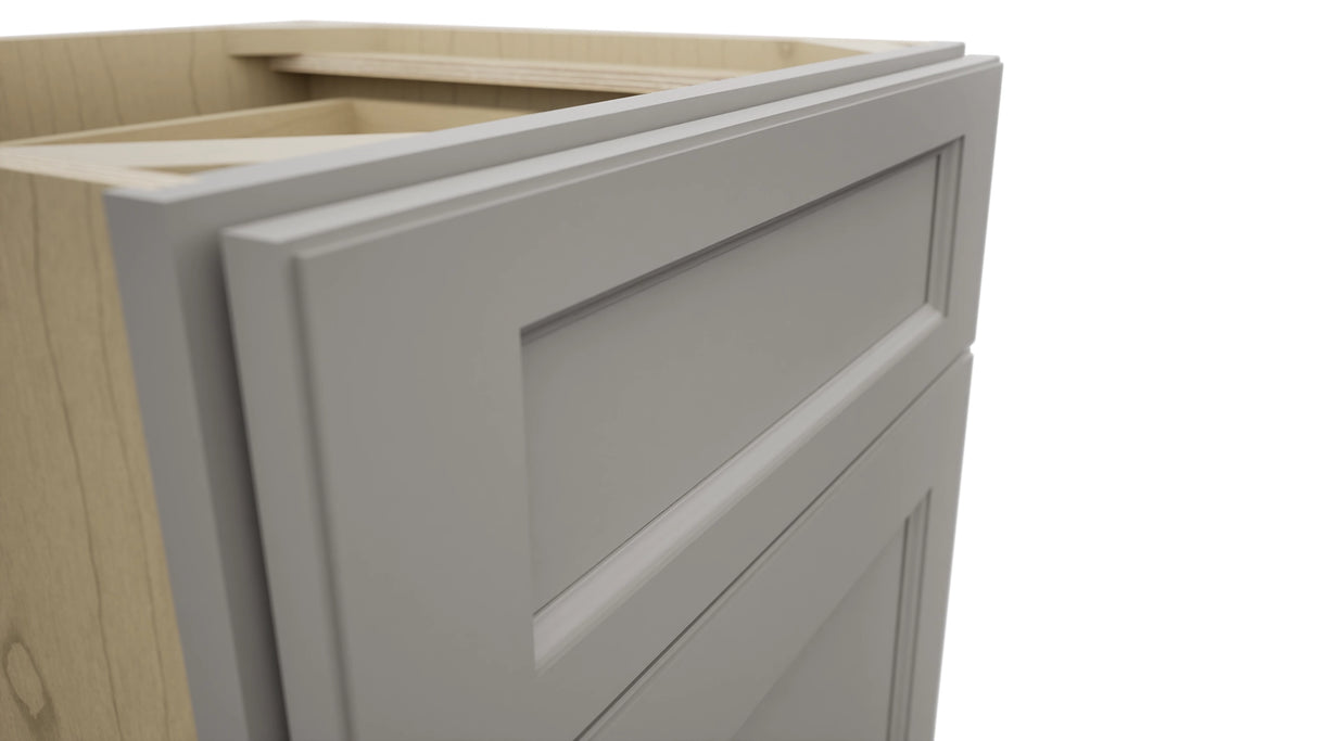 Fabuwood Fusion Nickel VB21-34 Vanity Base Standard Cabinet, Detail View