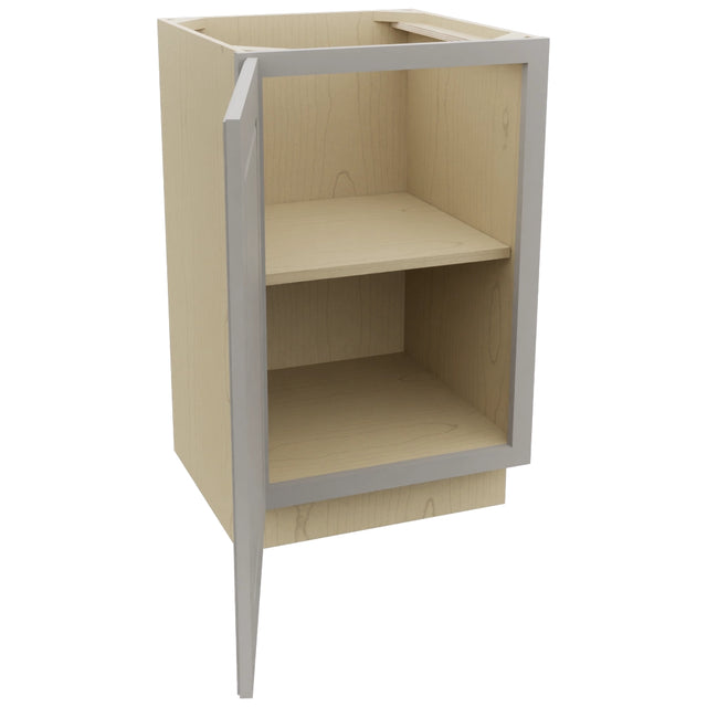 Fabuwood Fusion Nickel VB21FD Vanity Base Full Height Cabinet, Open View