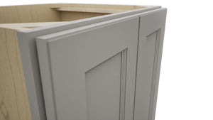 Fabuwood Fusion Nickel VB24FD Vanity Base Full Height Cabinet, Detail View