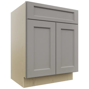 Fabuwood Fusion Nickel VB27-34 Vanity Base Standard Cabinet, Front View