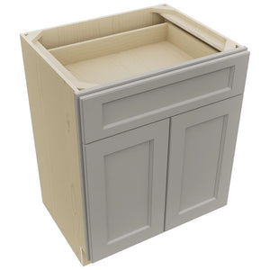 Fabuwood Fusion Nickel VB27-34 Vanity Base Standard Cabinet, Top View