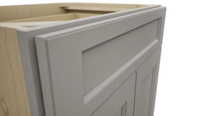 Fabuwood Fusion Nickel VB27-34 Vanity Base Standard Cabinet, Detail View