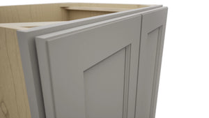 Fabuwood Fusion Nickel VB27FD Vanity Base Full Height Cabinet, Detail View