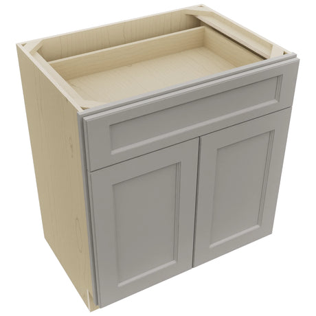 Fabuwood Fusion Nickel VB30-34 Vanity Base Standard Cabinet, Top View