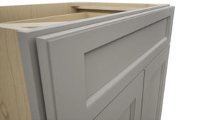 Fabuwood Fusion Nickel VB30-34 Vanity Base Standard Cabinet, Detail View