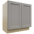 Fabuwood Fusion Nickel VB33FD Vanity Base Standard Cabinet, Front View