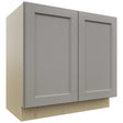 Fabuwood Fusion Nickel VB36FD Vanity Base Full Height Cabinet, Front View