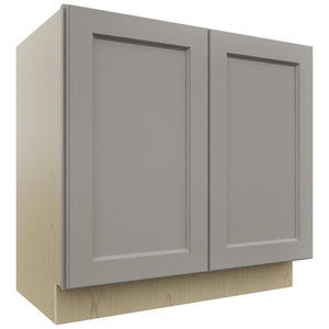 Fabuwood Fusion Nickel VB36FD Vanity Base Full Height Cabinet, Front View