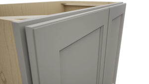 Fabuwood Fusion Nickel VB36FD Vanity Base Full Height Cabinet, Detail View
