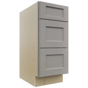 Fabuwood Fusion Nickel VDB15-34 Vanity Drawer Cabinet, Front View