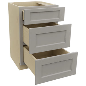 Fabuwood Fusion Nickel VDB21-34 Vanity Drawer Cabinet, Open View