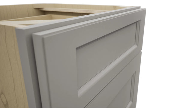 Fabuwood Fusion Nickel VDB21-34 Vanity Drawer Cabinet, Detail View