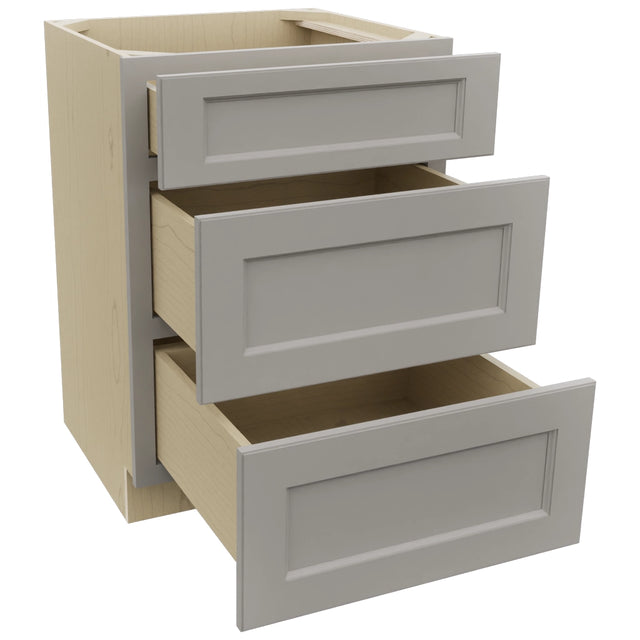 Fabuwood Fusion Nickel VDB24-34 Vanity Drawer Cabinet, Open View