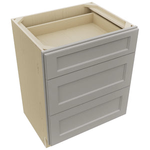 Fabuwood Fusion Nickel VDB27-34 Vanity Drawer Cabinet, Top View