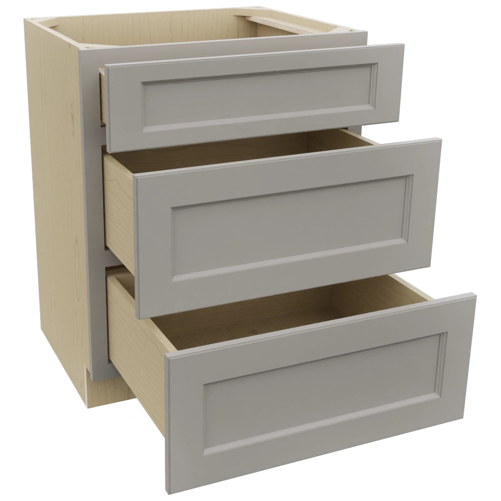 Fabuwood Fusion Nickel VDB27-34 Vanity Drawer Cabinet, Open View