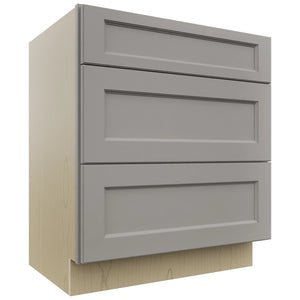 Fabuwood Fusion Nickel VDB30-34 Vanity Drawer Cabinet, Front View