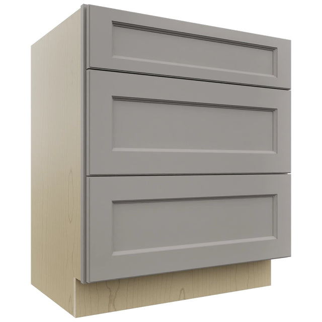 Fabuwood Fusion Nickel VDB30-34 Vanity Drawer Cabinet, Front View