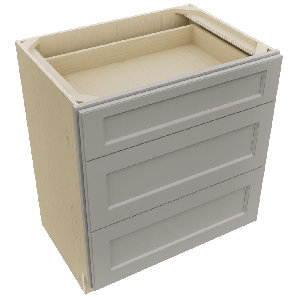 Fabuwood Fusion Nickel VDB30-34 Vanity Drawer Cabinet, Top View