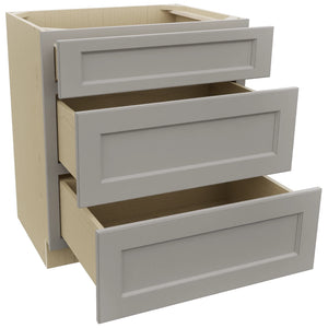 Fabuwood Fusion Nickel VDB30-34 Vanity Drawer Cabinet, Open View