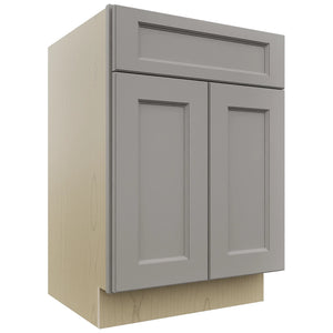 Fabuwood Fusion Nickel VSB24-34 Vanity Sink Cabinet, Front View