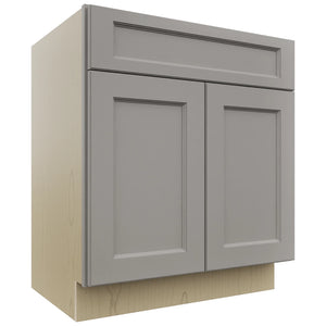 Fabuwood Fusion Nickel VSB30-34 Vanity Sink Cabinet, Front View