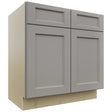 Fabuwood Fusion Nickel VSB33-34 Vanity Sink Cabinet, Front View