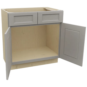 Fabuwood Fusion Nickel VSB33-34 Vanity Sink Cabinet, Open View