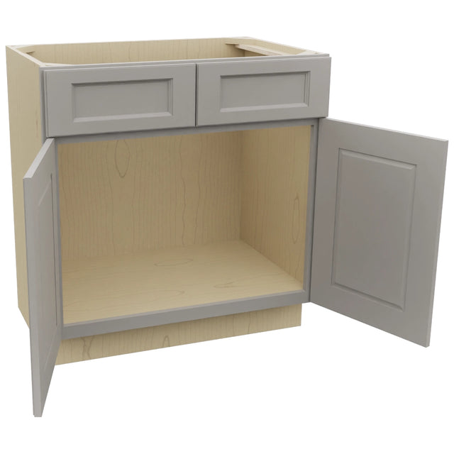 Fabuwood Fusion Nickel VSB33-34 Vanity Sink Cabinet, Open View