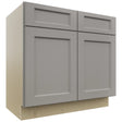 Fabuwood Fusion Nickel VSB36-34 Vanity Sink Cabinet, Front View