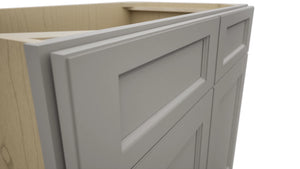 Fabuwood Fusion Nickel VSB36-34 Vanity Sink Cabinet, Detail View