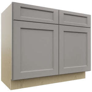 Fabuwood Fusion Nickel VSB42-34 Vanity Sink Cabinet, Front View