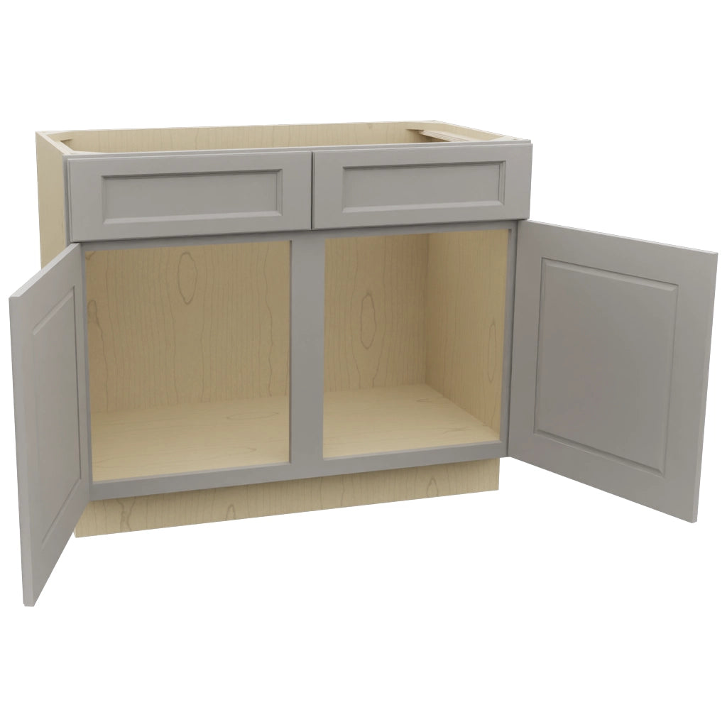 Fabuwood Fusion Nickel VSB42-34 Vanity Sink Cabinet, Open View