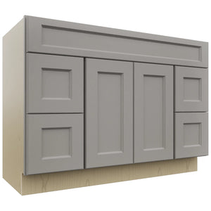 Fabuwood Fusion Nickel VSD30DR Vanity Combo Cabinet, Front View