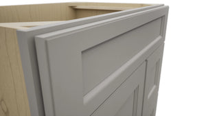 Fabuwood Fusion Nickel VSD36DR Vanity Combo Cabinet, Detail View