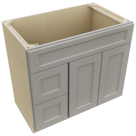Fabuwood Fusion Nickel VSD42 Vanity Combo Cabinet, Top View