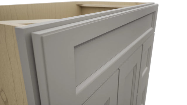 Fabuwood Fusion Nickel VSD48 Vanity Combo Cabinet, Detail View