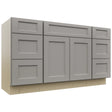 Fabuwood Fusion Nickel VSD60SINGLE Vanity Combo Cabinet, Front View