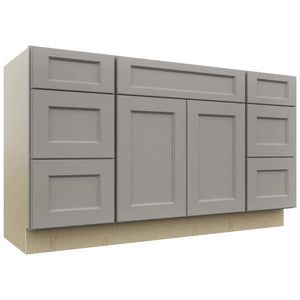 Fabuwood Fusion Nickel VSD60SINGLE Vanity Combo Cabinet, Front View