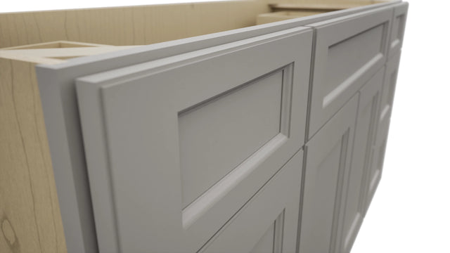 Fabuwood Fusion Nickel VSD60SINGLE Vanity Combo Cabinet, Detail View