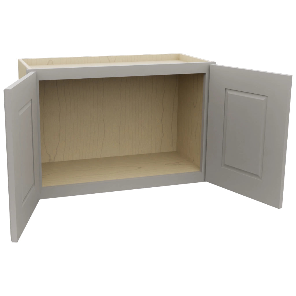 Fabuwood Fusion Nickel W2718 Wall Standard Cabinet, Open View