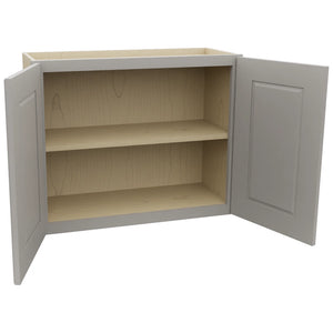 Fabuwood Fusion Nickel W3024 Wall Standard Cabinet, Open View