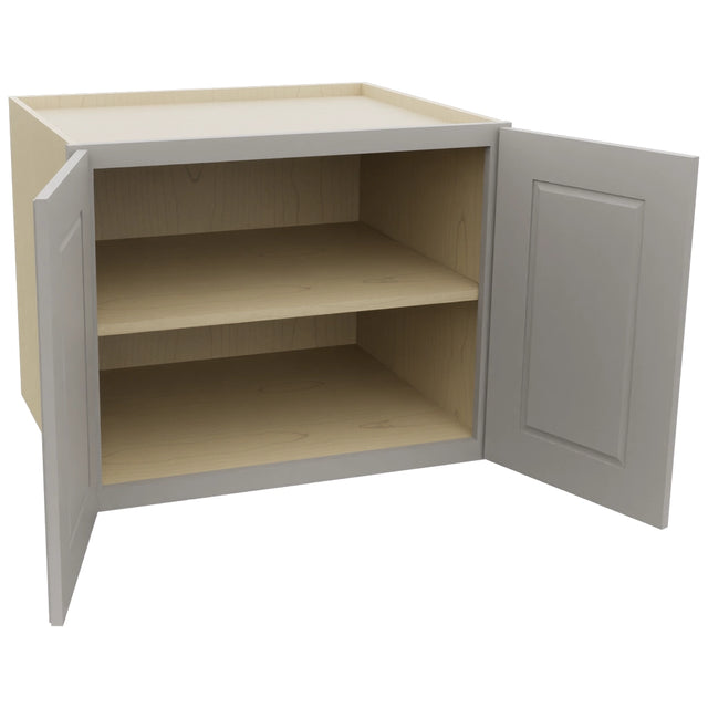 Fabuwood Fusion Nickel W302424 Wall Deep Cabinet, Open View