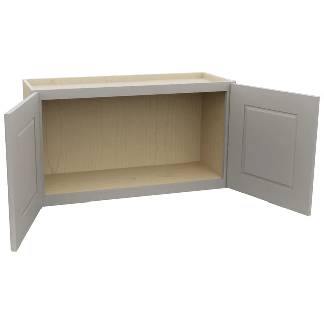 Fabuwood Fusion Nickel W3318 Wall Standard Cabinet, Open View
