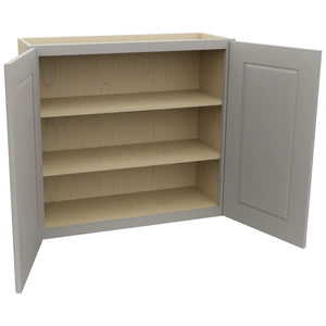 Fabuwood Fusion Nickel W3330 Wall Standard Cabinet, Open View