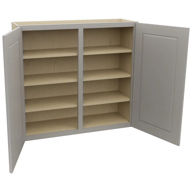 Fabuwood Fusion Nickel W3936 Wall Standard Cabinet, Open View